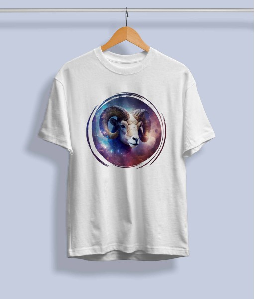 Дамска тениска с илюстрация Зодия Телец - TShirtArtShop.com